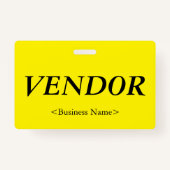 Nostalgische "VENDOR"-badge Badge (Voorkant)