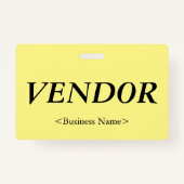 Nostalgische "VENDOR"-badge Badge (Achterkant)