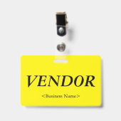 Nostalgische "VERKOPER" Badge (Voorzijde met clip)