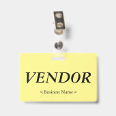 Nostalgische "VERKOPER" Badge (Achterkant met clip)