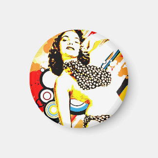 Nostalgische Verleiding - Polka Dottie Magneet