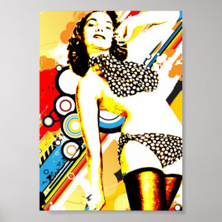 Nostalgische Verleiding - Polka Dottie Poster