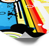 Nostalgische verleiding - Polka Dottie Poster (Hoek)