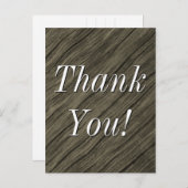 Nostalgische, vintage "Dank je!"-ansichtkaart Briefkaart (Voorkant / Achterkant)