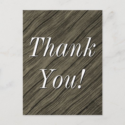 Nostalgische, vintage "Dank je!"-ansichtkaart Briefkaart (Voorkant)