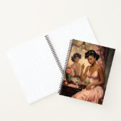 Nostalgische Vintage Melanated Vrouw Notitieboek (Binnen)