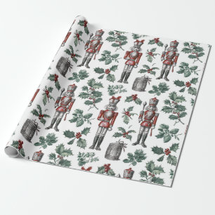 Nostalgische Vintage Rode Groene Kerst Speelgoed S Cadeaupapier