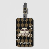 Nostalgische Vintage Steampunk Fantasie Bagagelabel (Voorkant (verticaal))