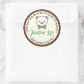 Nostalgische Vintage Teddy Bear Baby shower Labels (Tas)