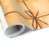 Nostalgische Winter Cinnamon Pine Kerstmis Cadeaupapier (Rol Hoek)