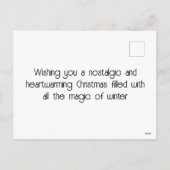 Nostalgische winter in Londen Feestdagenkaart (Achterkant)