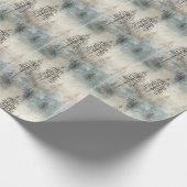 Nostalgische winterherinneringen: betoverde vorst cadeaupapier (Hoek)