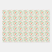 Nostalgische Winterkerst Inpakpapier Vel (Voorkant 3)