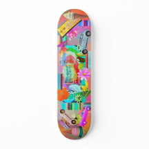 Nostalgische Zomer Montage Skateboard