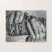 Nostalgische zwarte en witte puzzel (Horizontaal)