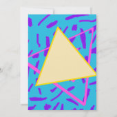 Nostaligic Throwback Birthday Invitation 90 Kaart (Achterkant)