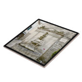 Nostradamas Fountain, St Remy, France Ceramic Tile Tegeltje (Zijkant)