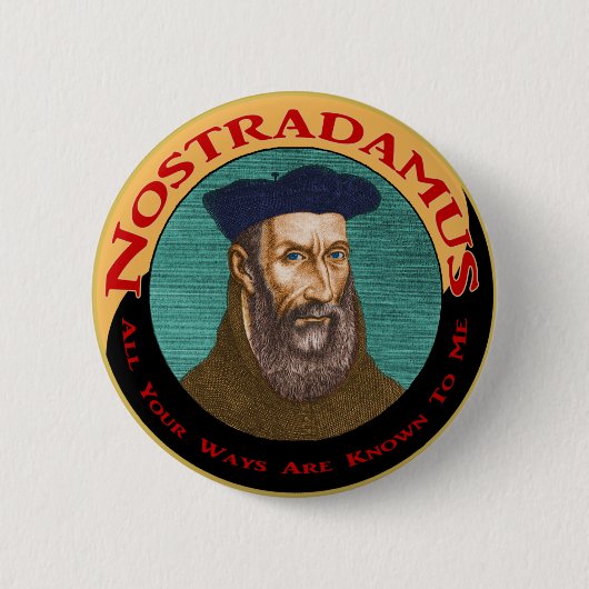Nostradamus Ronde Button 5,7 Cm (Voorkant)
