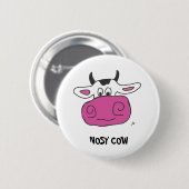 NOSY COW RONDE BUTTON 5,7 CM (Voorkant /achterkant)