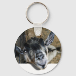 Nosy Goat die uitkijkt Sleutelhanger