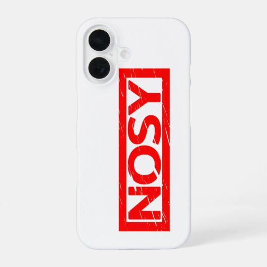 Nosy Stamp iPhone 16 Hoesje (Achterkant)