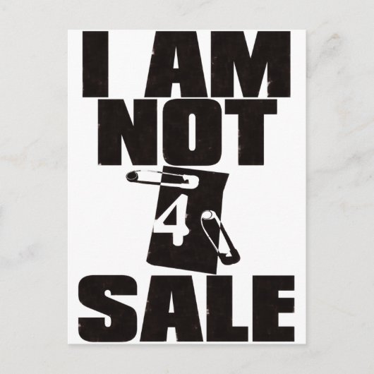NOT_4_SALE BRIEFKAART (Voorkant)