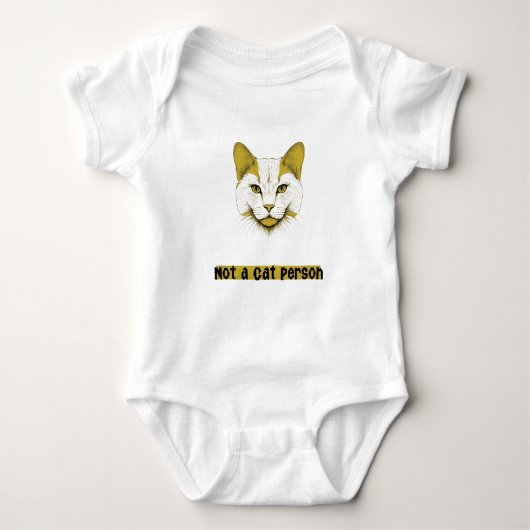 Not a Cat Person – Funny Toddler Bodysuit (Voorkant)