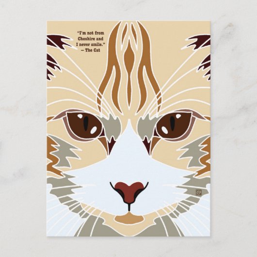 Not a Cheshire Cat Postcards Feestdagenkaart (Voorkant)