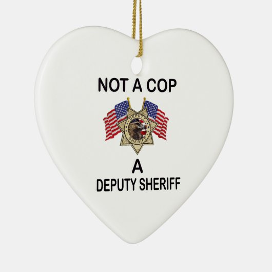 NOT_A_COP_A_SHERIFF KERAMISCH ORNAMENT (Rechts)