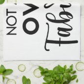 Not a Day Over Fabulous – Funny Birthday Quote Theedoek (Gevouwen)