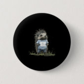 Not A Hugger Hedgehog  Ronde Button 5,7 Cm (Voorkant)