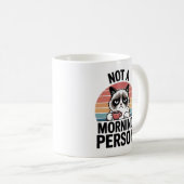 Not A Morning Person Grumpy Cat Funny Coffee Mug C Koffiemok (Voorkant rechts)