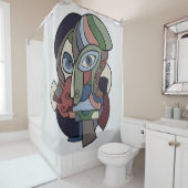 Not a Pawn Douchegordijn (In situ)