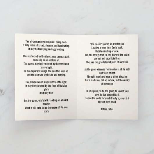 Not a Pawn Kaart (Binnen)