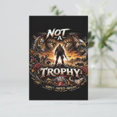 Not a Trophy Bedankkaart (Staand voorkant)