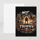 Not a Trophy Bedankkaart (Voorkant / Achterkant)