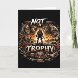 Not a Trophy Feestdagen Kaart