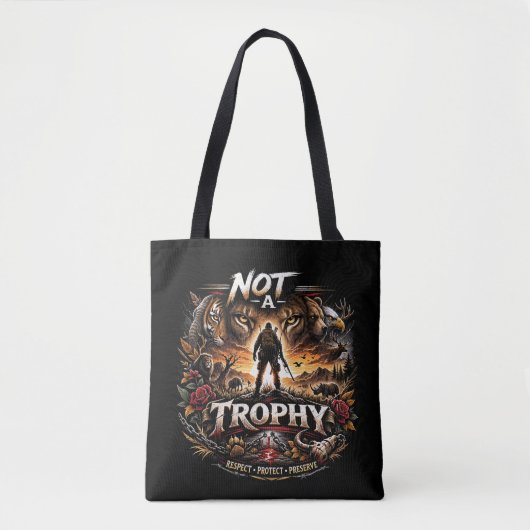Not a Trophy Tote Bag (Voorkant)