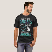 Not All Angels Have Wings Some Have Whiskers Cat M T-shirt (Voorkant volledig)