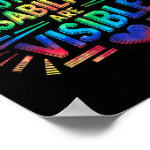 Not All Disabilities Are Visible Cool Invisible Di Poster (Hoek)