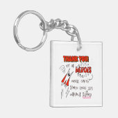 Not All Heroes wear capes SEN teacher special need Sleutelhanger (Voorkant Links)