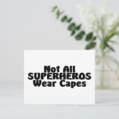 Not All SUPERHEROS Wear Capes Briefkaart (Staand voorkant)
