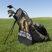 Not all Who Wander Are Lost Funny Bigfoot Golfing  Golfhanddoek (Groen)