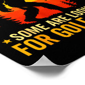 Not All Who Wander Are Lost Funny Bigfoot Golfing  Poster (Hoek)