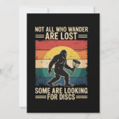 Not All Who Wander Are Lost Funny Disc Golf Disc Kaart (Voorkant)
