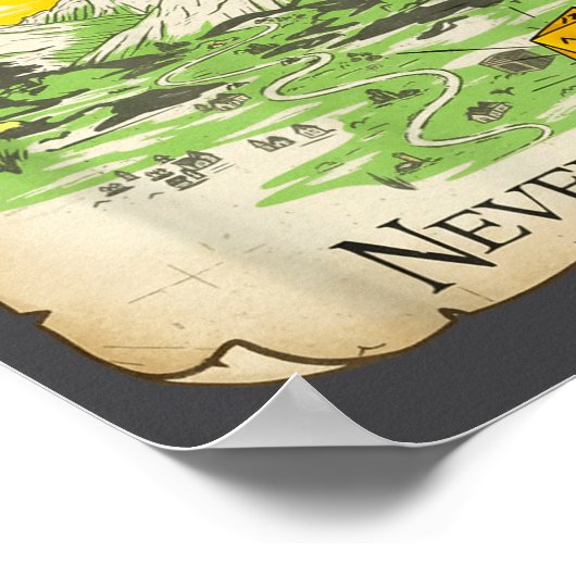 Not All Who Wander Are Lost Funny Maps Rpg Parody  Poster (Hoek)