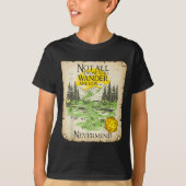 Not All Who Wander Are Lost Funny Maps Rpg Parody  T-shirt (Voorkant)