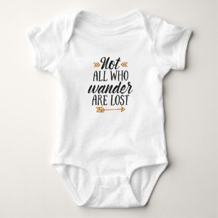 Not all who wander are lost romper