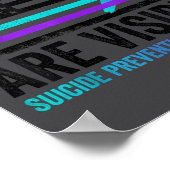 Not All Wounds Are Visible American Flag Suicide P Poster (Hoek)