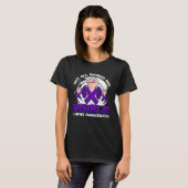 Not All Wounds Are Visible Lupus Warrior Purple Ri T-shirt (Voorkant volledig)
